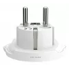 Kelioninis adapteris SKROSS World to Europe – universalus įėjimas į europietišką lizdą, baltas, 64×58×47 mm
