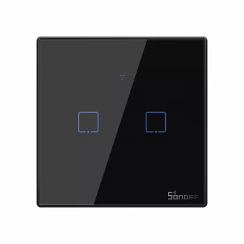 Sonoff T3 EU TX belaidis dviejų kanalų liečiamas šviesos jungiklis Wi-Fi RF 433