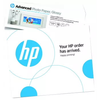 HP blizgus nuotraukų popierius 10,1 x 30,5 cm 250 g/m² 10 lapų