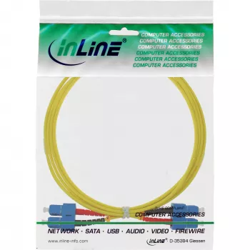 InLine šviesolaidinis dipleksinis kabelis SC/SC 9/125µm OS2 7,5m