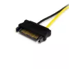 StarTech.com 6 colių SATA maitinimo į 8 kontaktų PCI Express vaizdo plokštės maitinimo laidas adapteris