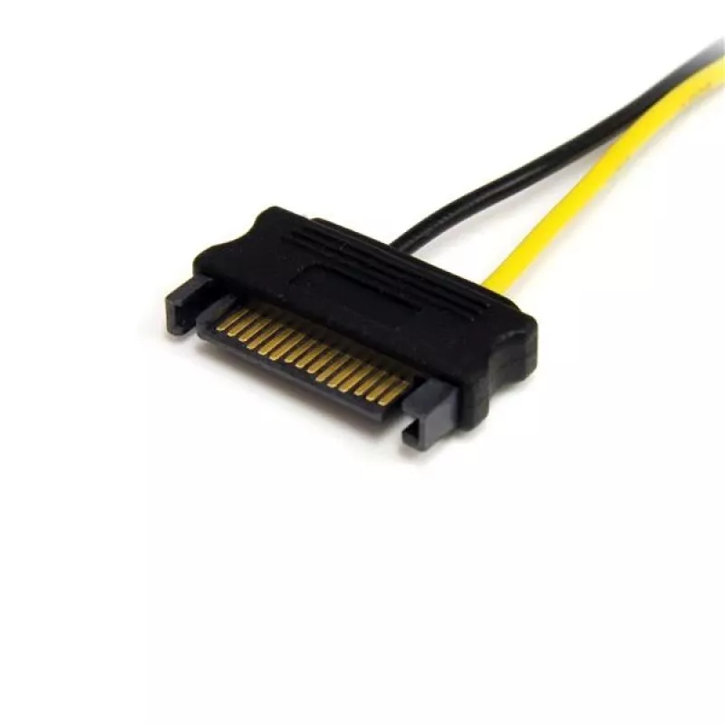 StarTech.com 6 colių SATA maitinimo į 8 kontaktų PCI Express vaizdo plokštės maitinimo laidas adapteris