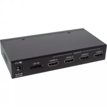 InLine DisplayPort į HDMI 2x2 vaizdo sienos skirstytuvas 1 IN 4 OUT 4K UltraHD