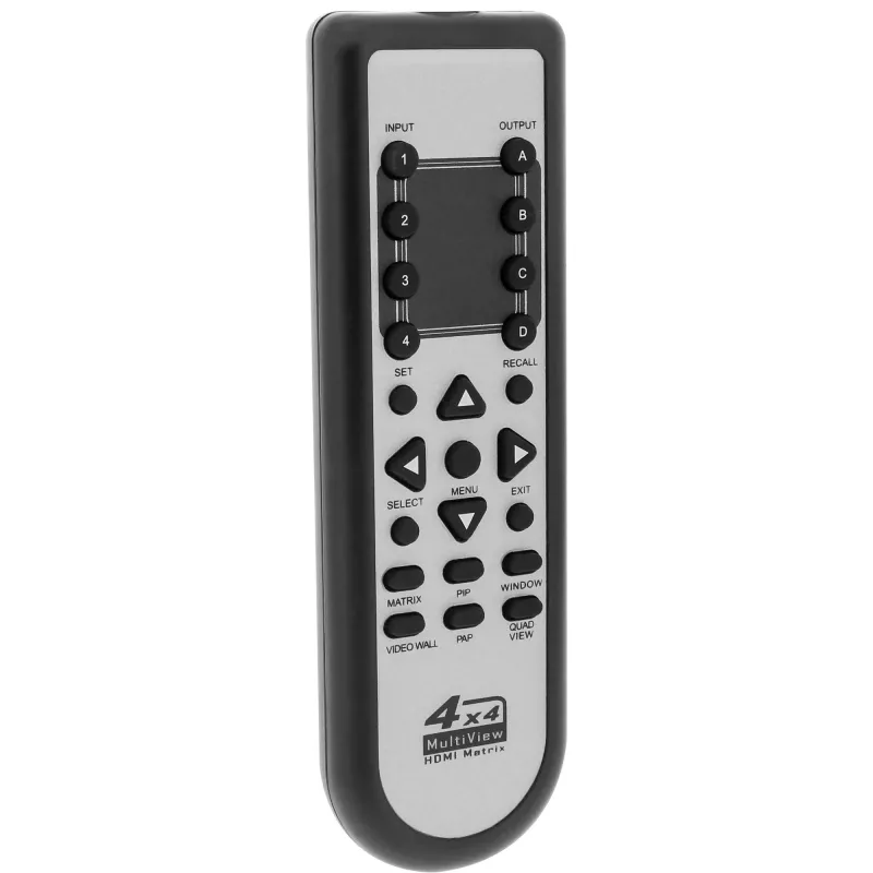 InLine 4x4 Multi-View HDMI matricinis jungiklis 4 IN 4 OUT vaizdo siena FullHD