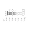 InLine kabelio įvadas nailoninis IP68 3.5-6 mm juodas 10 vnt.
