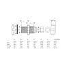 InLine kabelio įvadas nailoninis IP68 4-8 mm pilkas 10 vnt.
