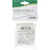 Kvadratinis kabelio laikiklis InLine 44020 8mm baltas 100vnt pakuotė