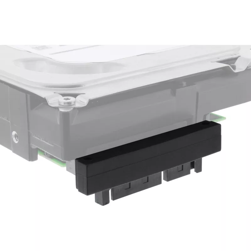 InLine SATA adapteris, M/F, 22 kontaktų (15+7), žemyn lenktas