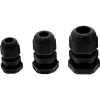 Kabelio įvadas InLine 44012B nailoninis IP68 kabeliams Ø6–12 mm, juodas, pakuotė po 10 vnt.