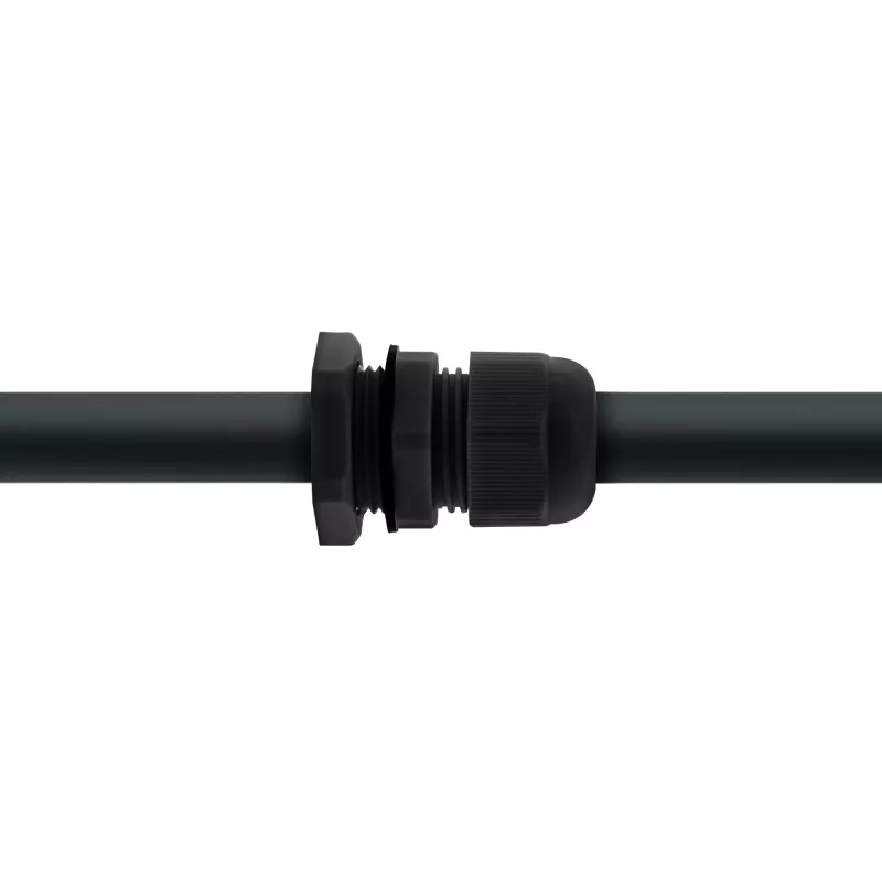Kabelio įvadas InLine 44012B nailoninis IP68 kabeliams Ø6–12 mm, juodas, pakuotė po 10 vnt.