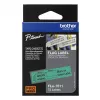 Brother FLE-7511 juostelė etiketėms, juoda ant žalios