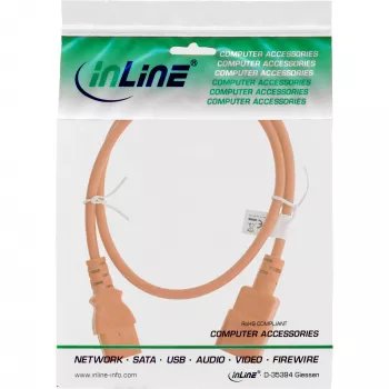 InLine ilginimo laidas C13 / C14, oranžinis, 1,5 m
