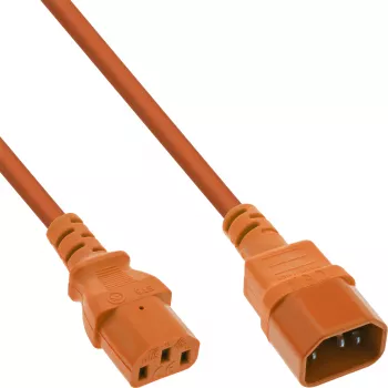InLine šalto įrenginio ilgintuvas, C13 / C14, oranžinis, 2 m
