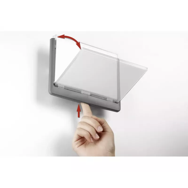 Stovo ženklui Durable 486637 A5 Plastikinis Grafitas