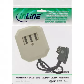 InLine TAE adapteris TAE-F kištukas / TAE NFF + RJ11 6P4C lizdas 0,2 m