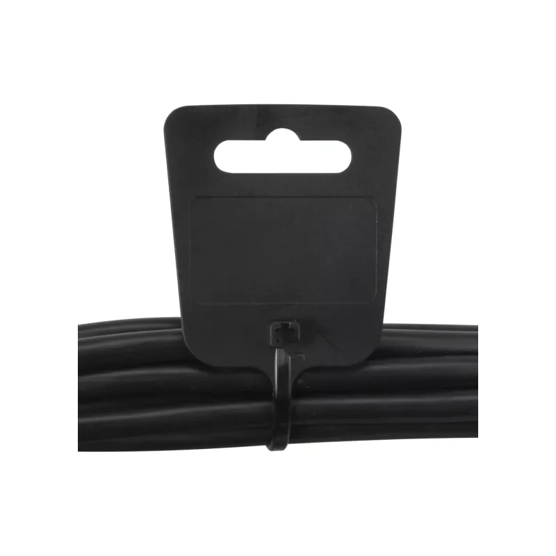 Kabelių raiščiai su žymėjimo lauku InLine 200 mm x 5 mm, nailonas, Eurohole, juodi, 100 vnt.
