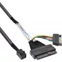 InLine 29620B U.2 jungiamasis kabelis, SSD su U.2 (SFF-8639) į SFF-8643 + maitinimas, 0,75 m