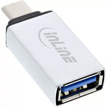 InLine USB 3.2 Gen.2 adapteris, USB-C (vyriškas) į USB-A (moterišką), sidabrinis