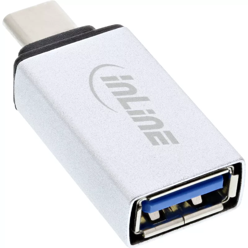 InLine USB 3.2 Gen.2 adapteris, USB-C (vyriškas) į USB-A (moterišką), sidabrinis