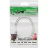 InLine Audio kabelis 2x RCA vyras-vyras baltas/auksinis 3m