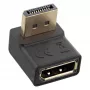 InLine DisplayPort adapteris, DisplayPort kištukas / lizdas kampu į viršų