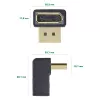 InLine DisplayPort adapteris, DisplayPort kištukas / lizdas kampu į viršų
