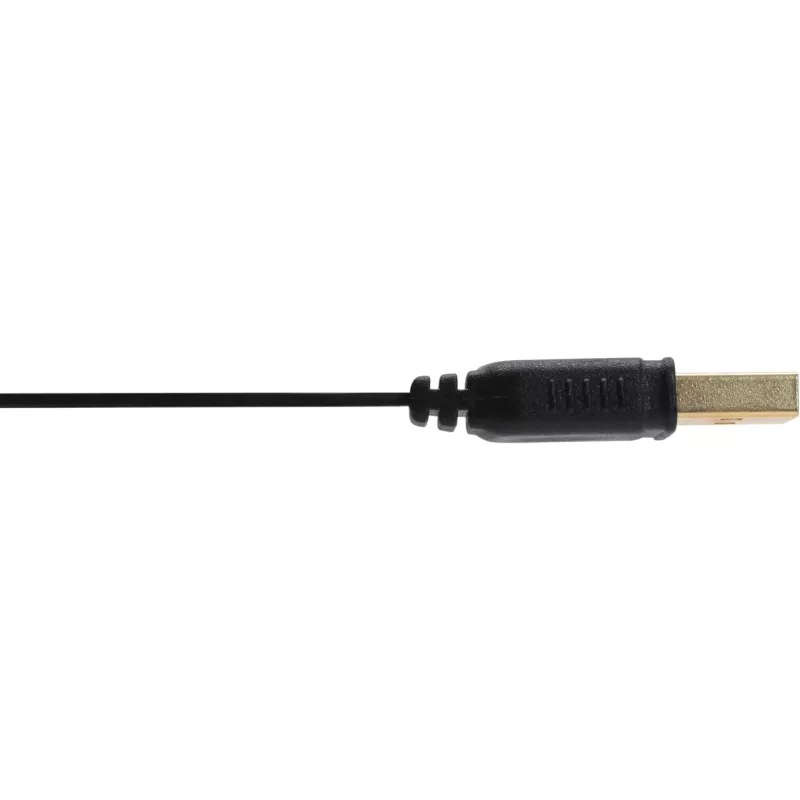 InLine Micro USB 2.0 plokščias laidas USB A / Micro-B, juodas/auksinis, 2 m
