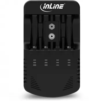 InLine įkroviklis NiMH/NiCd baterijoms, AA AAA ir 9V