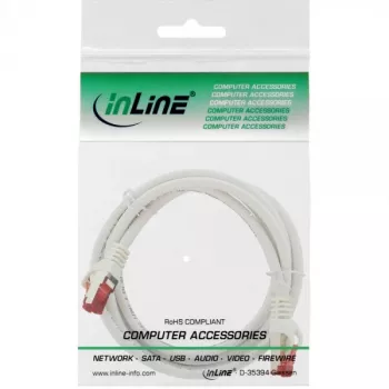 InLine Patch Laidas S/FTP PiMF Cat.6 250MHz varis halogeninis laisvas baltas 2m
