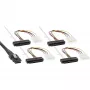 InLine SAS laidas, Mini SAS SFF-8087 / 4x SAS SFF-8482 + maitinimas, 0,75 m