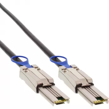 InLine SAS kabelis, Mini-SAS 26 kontaktų SFF-8088 prie Mini-SAS 26 kontaktų SFF-8088, 2 m