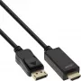 InLine 17182I DisplayPort į HDMI keitiklio laidas 4K 60Hz juodas 2m