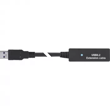 InLine USB 3.2 Gen.1 aktyvus ilginimo laidas, USB-A kištukas į USB-C lizdą, 5 m