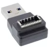 InLine USB 3.2 adapteris, USB-A (vyriškas) į vidinį USB-E priekinio skydelio lizdą