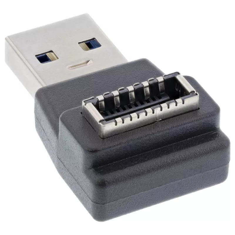 InLine USB 3.2 adapteris, USB-A (vyriškas) į vidinį USB-E priekinio skydelio lizdą