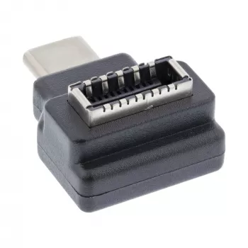 InLine USB 3.2 adapteris, USB-C kištukas į vidinį USB-E priekinio skydelio lizdą