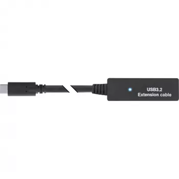 InLine USB 3.2 Gen.1 aktyvus ilginimo kabelis, USB-C kištukas į USB-C lizdą, 5 m