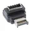 InLine USB 3.2 adapter vidinis, priekinio skydelio USB-E kištukas į USB-E lizdą 90°