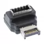 InLine USB 3.2 adapter vidinis, priekinio skydelio USB-E kištukas į USB-E lizdą 90°