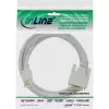 InLine HDMI į DVI laidas, kištukas / 18+1 kištukas, baltas, auksuotas, 5 m