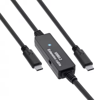 InLine USB 3.2 Gen.1 aktyvus laidas, USB-C kištukas į USB-C kištuką, 5 m