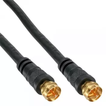 SAT laidas Premium InLine 69315P 15m 2x ekranuotas 2x F-kištukas juodas