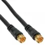 SAT laidas Premium InLine 69315P 15m 2x ekranuotas 2x F-kištukas juodas