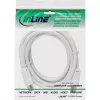 InLine anteninis kabelis 2x ekranuotas itin maži nuostoliai >75dB baltas 3m