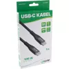 InLine USB 2.0 laidas, USB-C vyriškas/vyriškas 100W greito įkrovimo laidas, 2m