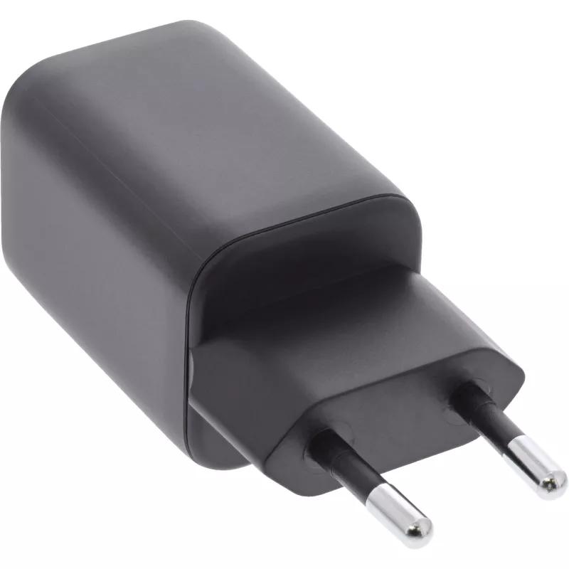 InLine USB maitinimo blokas, įkroviklis, USB-A + USB Type-C, 33W, PD + QC