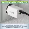 InLine USB maitinimo blokas, įkroviklis, USB-A + USB Type-C, 33W, PD + QC