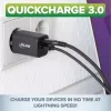 InLine USB maitinimo blokas, įkroviklis, USB-A + USB Type-C, 33W, PD + QC