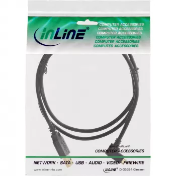 InLine Micro USB 2.0 laidas USB A / Micro-B, kampuotas, juodas, 1,5 m