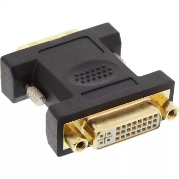 InLine DVI-D adapteris DVI-I 24+5 moteriškas / DVI-D 24+1 vyriškas, auksuoti kontaktai